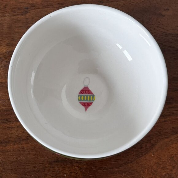 Anthropologie Danielle Kroll Making Spirits Bright Nut Bowl Christmas Love Joy - Picture 7 of 11